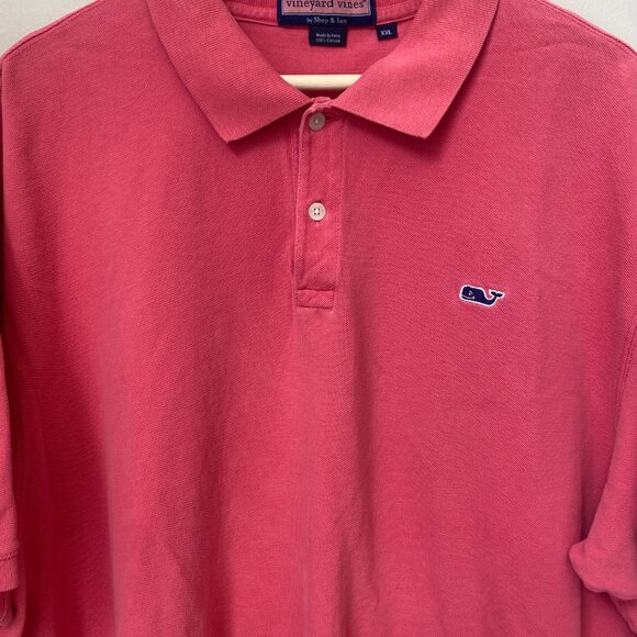 Vineyard Vines Mens Size XXL Golf Classic Short Sleeve Cotton Polo Shirt in Pink - Picture 6 of 16